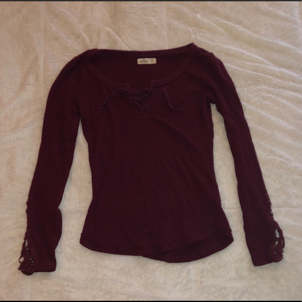 Maroon Hollister Shirt